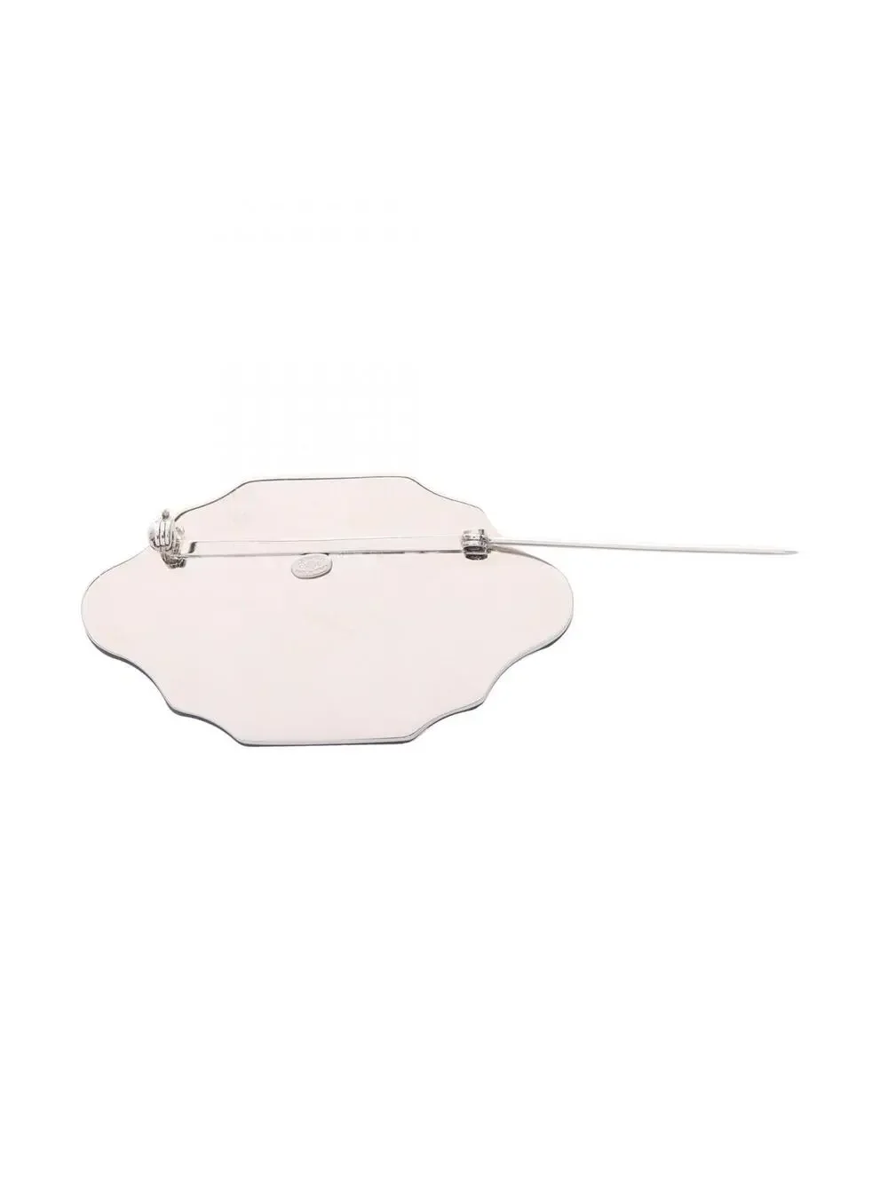 Chanel Cc Logo Brooch Sterling Silver #210075C93B